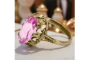 Ring Amethyst 14 Karat Gelbgold Vintage Stil vrc134y